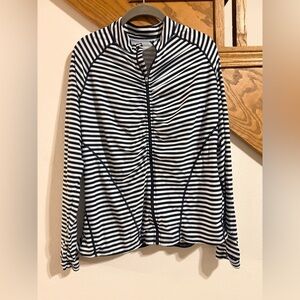 Coolibar Black and White Striped Women's Jacket
